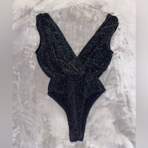 Sparkling Black Bodysuit